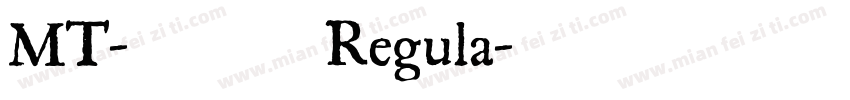 MT-韵西体 Regula字体转换